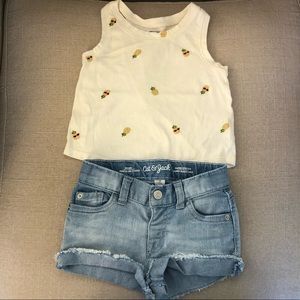 Girl top and bottom bundle 12-24m 💕